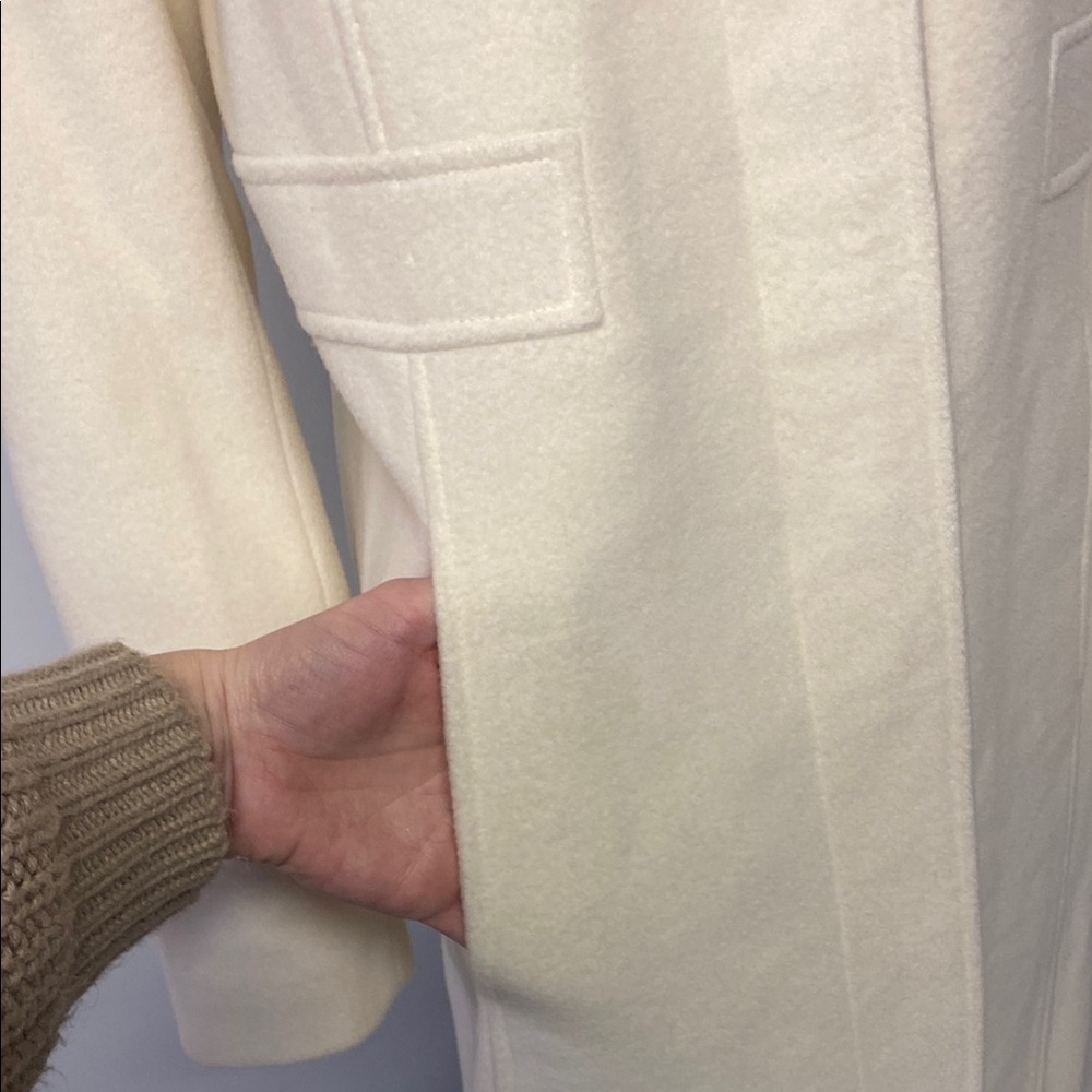 JESSICA Vintage Elegant Wool Blend Cream Women's Coat - Picture 4 of 16